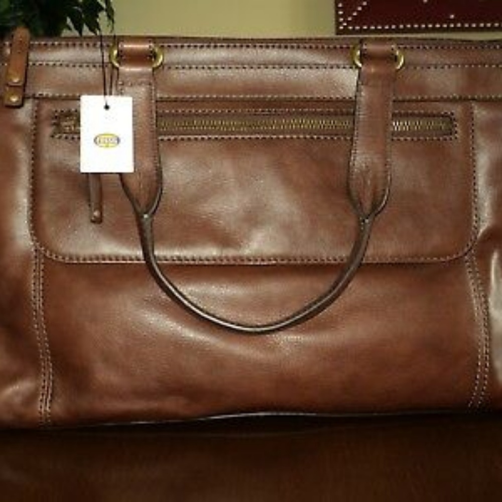 Fossil Vintage Legacy Weekender Tote Handbag